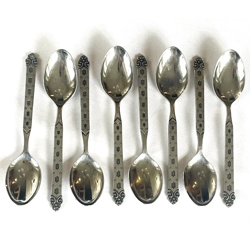 Oneida Northland San Francisco Stainless Flatware Set 59 Pc Japan Black